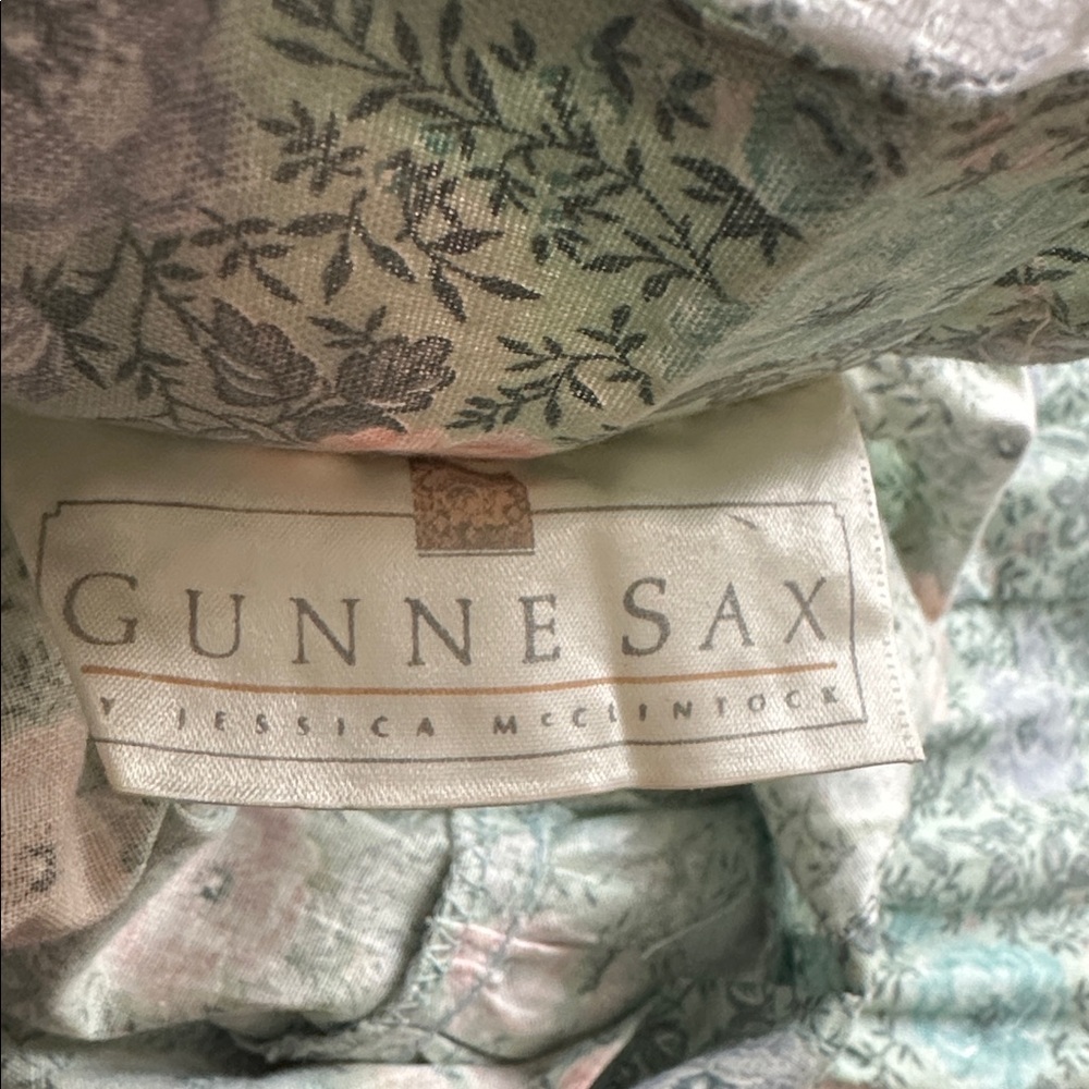 GUNNE SAX VINTAGE FLORAL DRESS LACE TRIM XL * POCKETS EXCELLENT - Picture 2 of 7